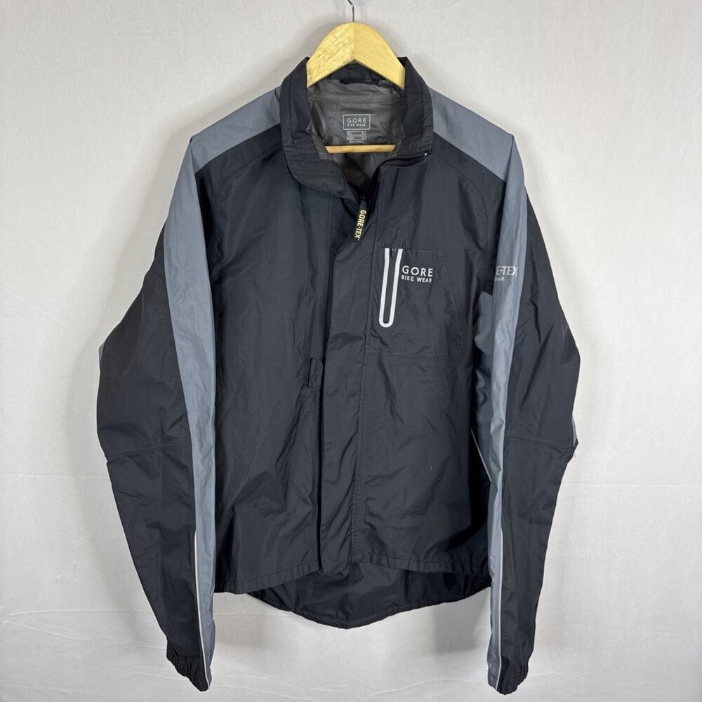 GORE Bike Wear GORE-TEX Paclite Shell Cycling Rain Jacket Black Gray XL‎